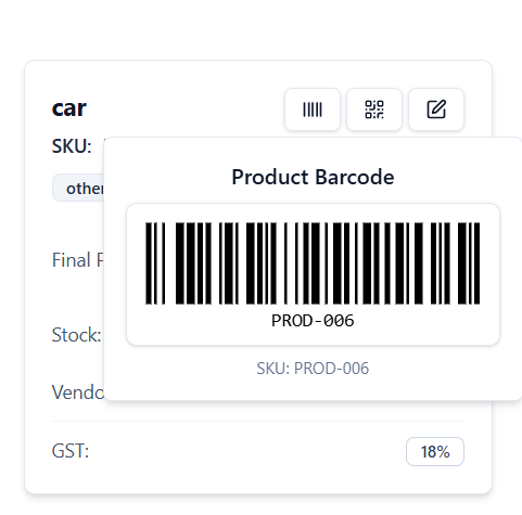 Product barcode