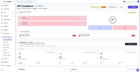 GST Compliance interface preview