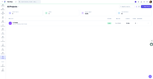 Time Tracking interface preview